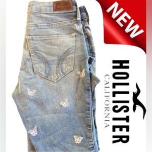 CLEARANCE Hollister High Rise Super Skinny Jeans Butterfly NWT SIZE 3